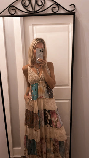 
                  
                    Load image into Gallery viewer, Rhiannon Patchwork Dress
                  
                