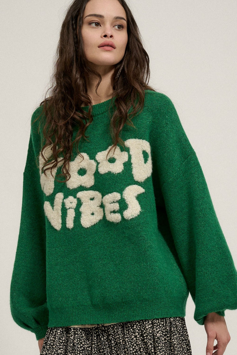 Good vibes sweater best sale