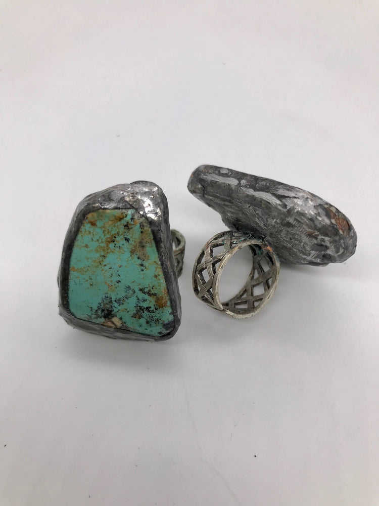 Authentic Turquoise Stone Ring (Handmade)