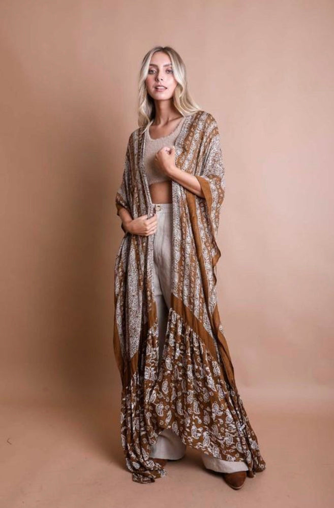
                  
                    Load image into Gallery viewer, Gypsy Love Kimono (Sandstone)
                  
                