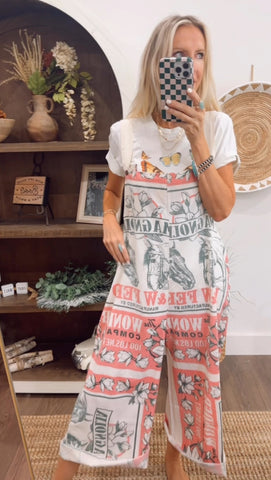 Vintage Market Overalls - Magnolia