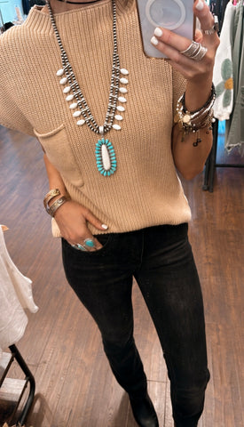 All Day Long Top (Oat)