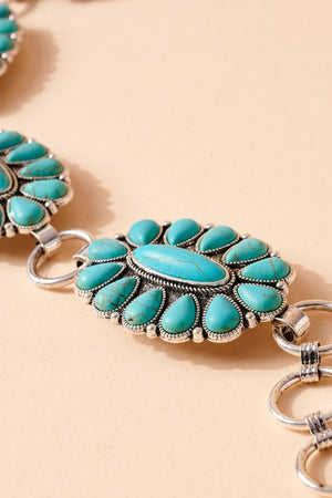 
                  
                    Load image into Gallery viewer, Turquoise Concho Belt
                  
                