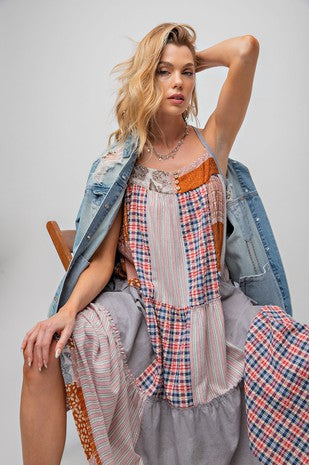 Going Places Patchwork Dress