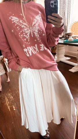 Be Kind Butterfly Pullover
