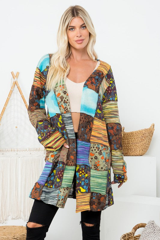 
                  
                    Load image into Gallery viewer, Hippie Vibes Patchwork Cardigan
                  
                