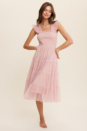 
                  
                    Load image into Gallery viewer, Call It Candy Tulle Dress (Mauve)
                  
                