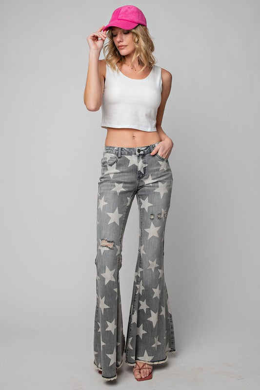 
                  
                    Load image into Gallery viewer, For The People Flare Jeans
                  
                