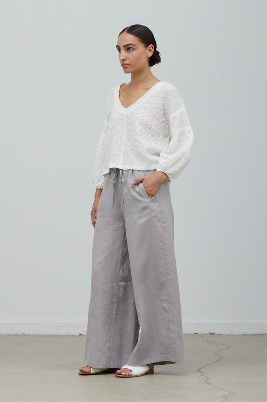
                  
                    Load image into Gallery viewer, Living In Linen Wide Leg Pant
                  
                