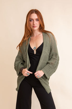 
                  
                    Load image into Gallery viewer, Keep It Casual Cardi (Moss)
                  
                