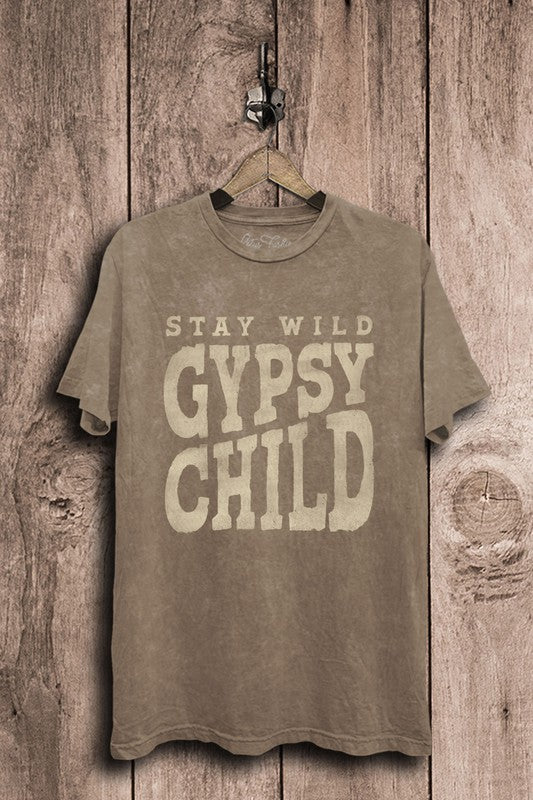 Stay Wild Gypsy Child Tee (Mocha)
