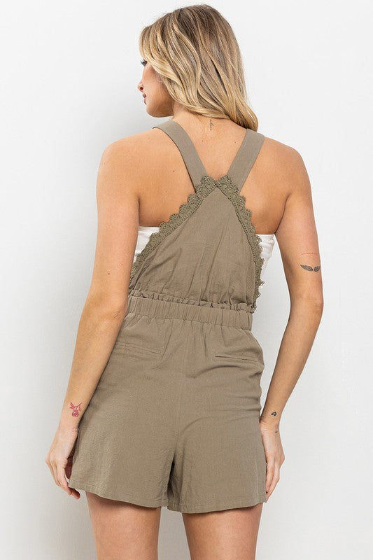 
                  
                    Load image into Gallery viewer, Ready For Fall Overall Romper
                  
                