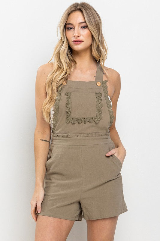 
                  
                    Load image into Gallery viewer, Ready For Fall Overall Romper
                  
                