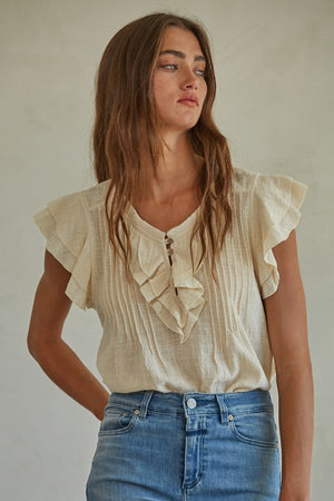 
                  
                    Load image into Gallery viewer, The Maude Top (Cream)
                  
                