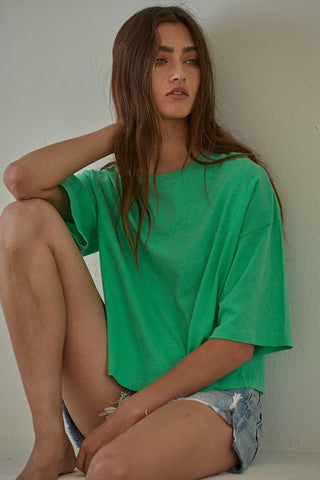 The Usual Habits Tee (Neon Green)