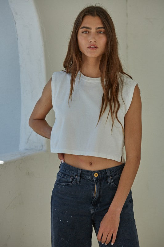 
                  
                    Load image into Gallery viewer, The Solene Crop Tee
                  
                