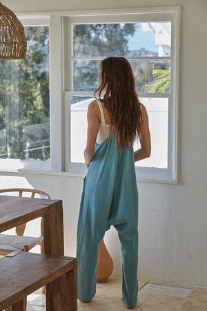 
                  
                    Load image into Gallery viewer, Still Obsessed Jumpsuit (Seafoam)
                  
                