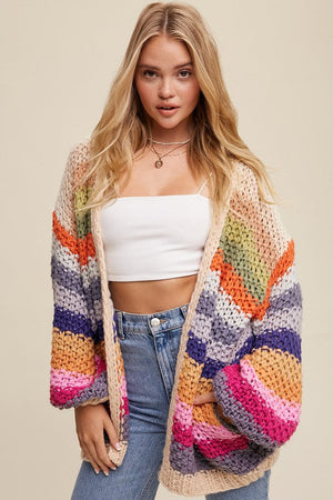 
                  
                    Load image into Gallery viewer, Stay Cozy Cardi (cream)
                  
                