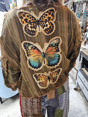 
                  
                    Load image into Gallery viewer, Bet Your Button Butterfly Jacket
                  
                