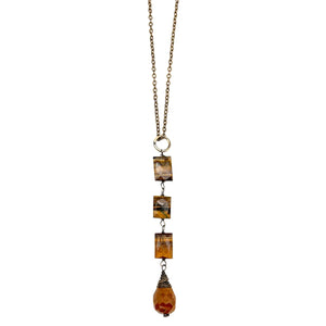 
                  
                    Load image into Gallery viewer, Cascading Tigereye + Jasper Stones Necklace
                  
                