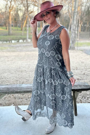 
                  
                    Load image into Gallery viewer, Garden Bliss Dress - Vintage Black
                  
                