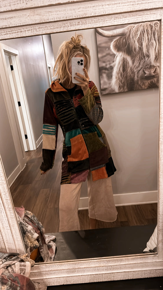 
                  
                    Load image into Gallery viewer, Daughter of The Moon Patchwork Jacket
                  
                