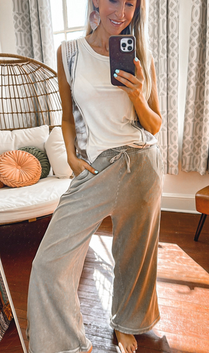 
                  
                    Load image into Gallery viewer, Mindy Mineral Wash Pants (2 color choices)
                  
                