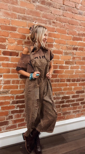 
                  
                    Load image into Gallery viewer, Lizzy Leopard Overalls
                  
                