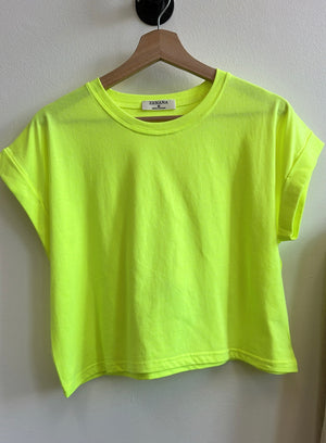 
                  
                    Load image into Gallery viewer, Chan Cotton Tee (lemon lime)
                  
                