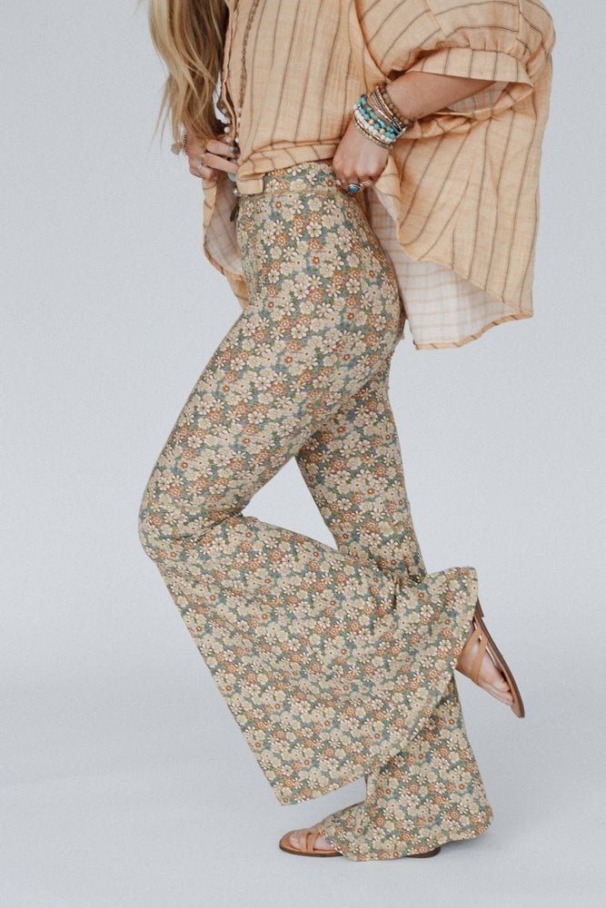 
                  
                    Load image into Gallery viewer, Dream in Flowers Flare Pants
                  
                