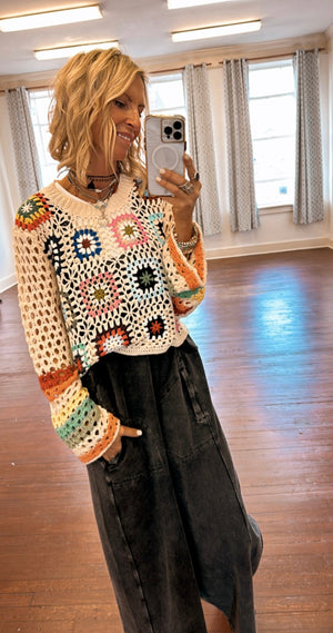 
                  
                    Load image into Gallery viewer, Sunny Days Crochet Top
                  
                