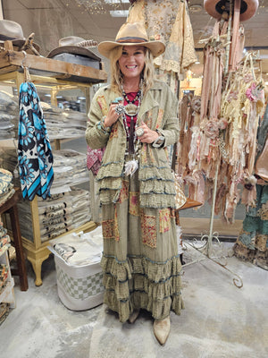 
                  
                    Load image into Gallery viewer, So Charming Ruffle Patch Jacket
                  
                