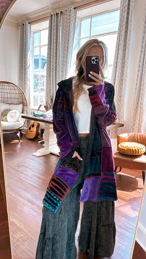 
                  
                    Load image into Gallery viewer, Daughter of The Moon Patchwork Jacket
                  
                