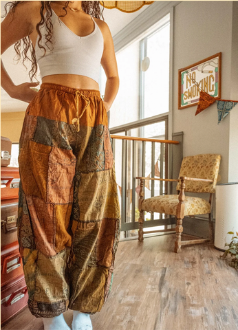 Hippie Boho Patchwork Pants