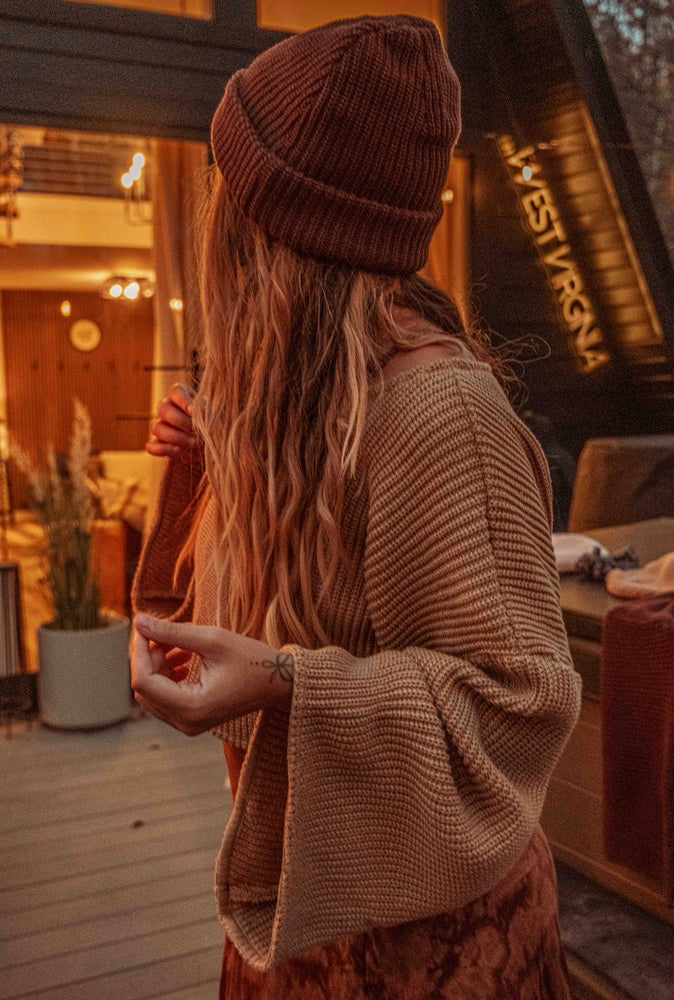 
                  
                    Load image into Gallery viewer, Organic Cotton Bell Sleeve Sweater
                  
                