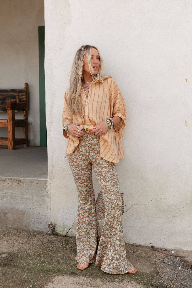 
                  
                    Load image into Gallery viewer, Dream in Flowers Flare Pants
                  
                