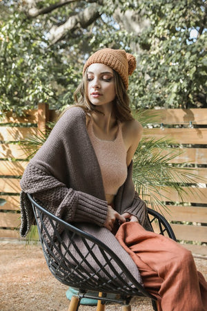 
                  
                    Load image into Gallery viewer, Feel The Warmth Cardigan (Mocha)
                  
                