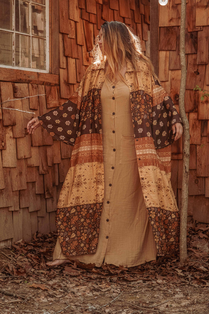 
                  
                    Load image into Gallery viewer, Desert Silk Maxi Shirt (Dress + Duster)
                  
                