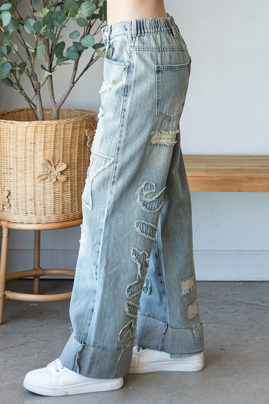 
                  
                    Load image into Gallery viewer, O&amp;amp;H Star Jeans *Preorder
                  
                