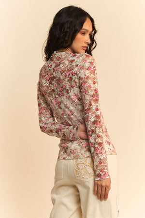
                  
                    Load image into Gallery viewer, Feeling Rosey Mesh Top
                  
                