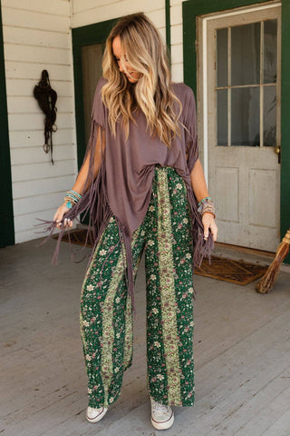 Showstopper Fringe Top (Mocha)