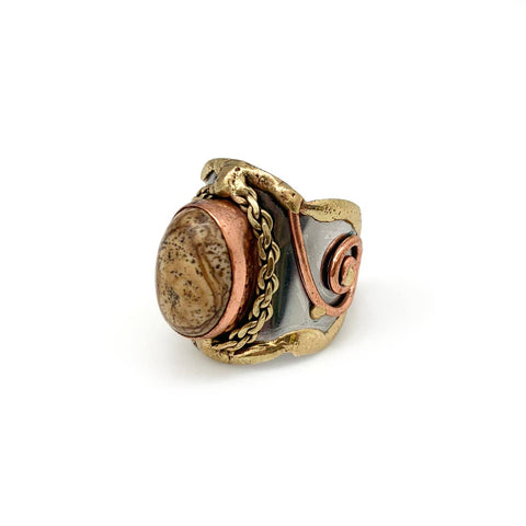 Picture Jasper Stone Ring