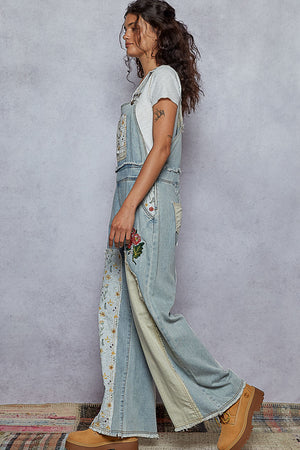 
                  
                    Load image into Gallery viewer, Sweet Pea Embroidered Overalls
                  
                
