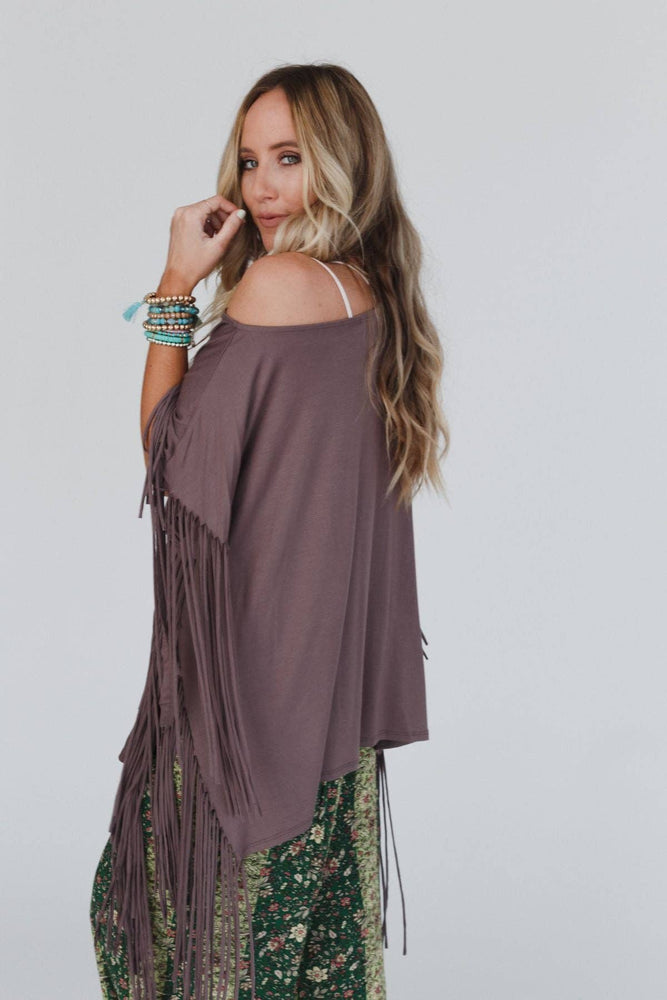 
                  
                    Load image into Gallery viewer, Showstopper Fringe Top (Mocha)
                  
                