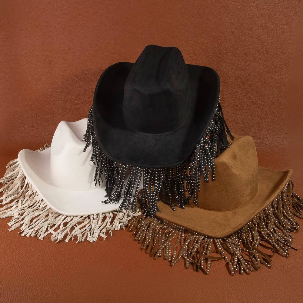 Studded Fringe Cowboy Hat – Flippie Hippie