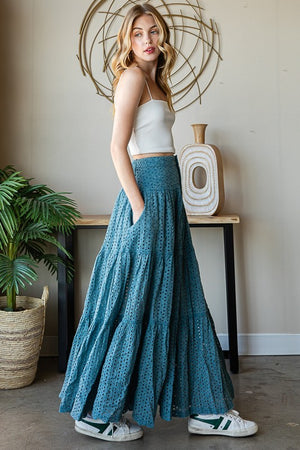 
                  
                    Load image into Gallery viewer, Artic Blue Maxi Skirt
                  
                