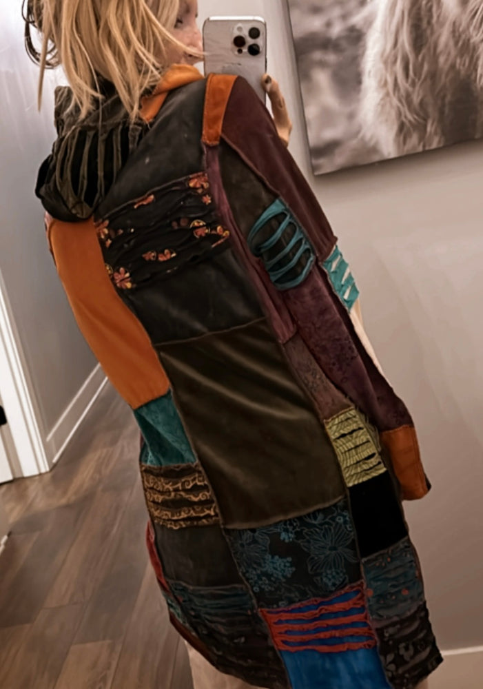 
                  
                    Load image into Gallery viewer, Daughter of The Moon Patchwork Jacket
                  
                