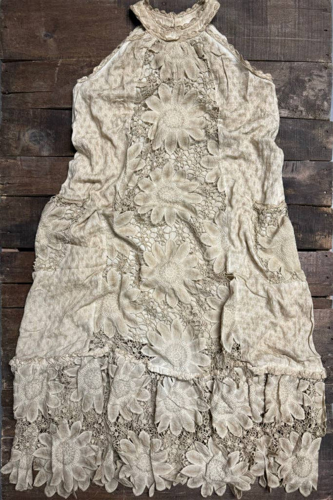 
                  
                    Load image into Gallery viewer, Daisy Dreaming Dress - Vintage Tea Stain
                  
                