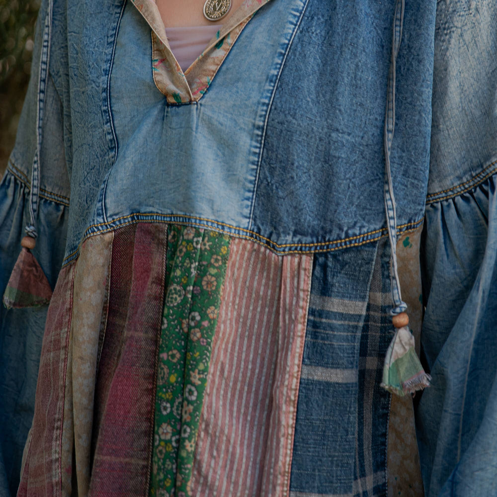 
                  
                    Load image into Gallery viewer, Friendship Patchwork Pullover
                  
                