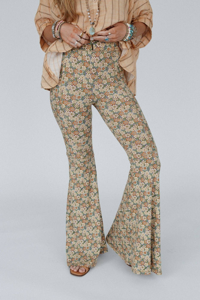 
                  
                    Load image into Gallery viewer, Dream in Flowers Flare Pants
                  
                